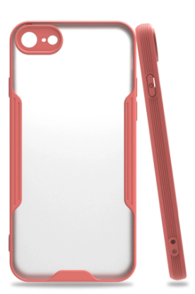 Newface iPhone 7 Kılıf Platin Silikon - Pembe resmi