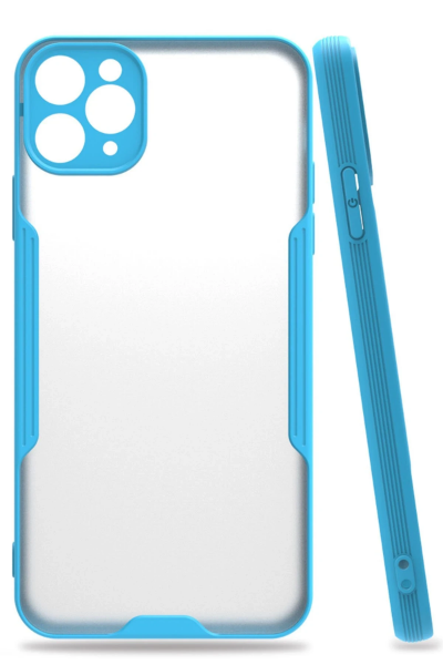 Newface iPhone 11 Pro Kılıf Platin Silikon - Mavi resmi