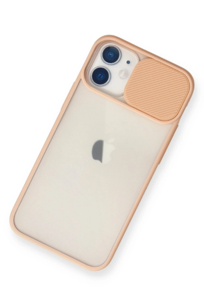 Newface iPhone 11 Kılıf Palm Buzlu Kamera Sürgülü Silikon - Pembe resmi