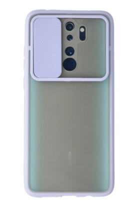 Newface Xiaomi Redmi Note 8 Pro Kılıf Palm Buzlu Kamera Sürgülü Silikon - Lila resmi