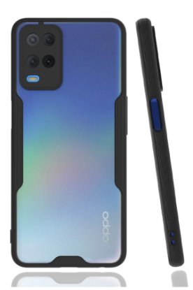 Newface Oppo A54 4G Kılıf Platin Silikon - Siyah resmi