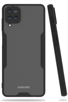 Newface Samsung Galaxy A22 Kılıf Platin Silikon - Siyah resmi