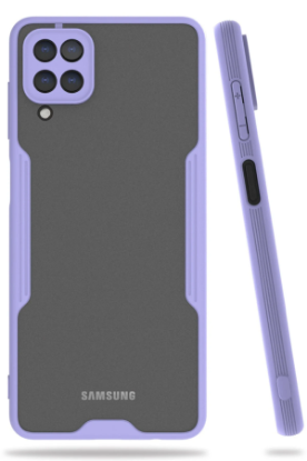 Newface Samsung Galaxy A22 Kılıf Platin Silikon - Lila resmi