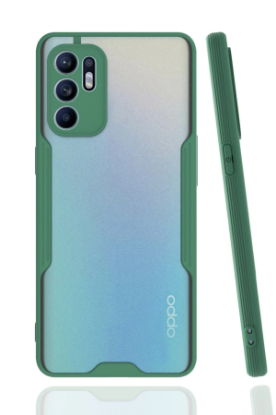 Newface Oppo Reno 6 Kılıf Platin Silikon - Yeşil resmi