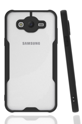 Newface Samsung Galaxy J7 Kılıf Platin Silikon - Siyah resmi