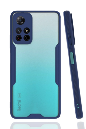Newface Xiaomi Redmi Note 11T Kılıf Platin Silikon - Lacivert resmi
