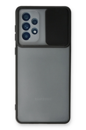 Newface Samsung Galaxy A53 5G Kılıf Palm Buzlu Kamera Sürgülü Silikon - Siyah resmi