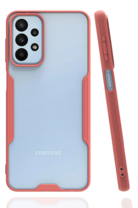 Newface Samsung Galaxy A23 4G Kılıf Platin Silikon - Pembe resmi