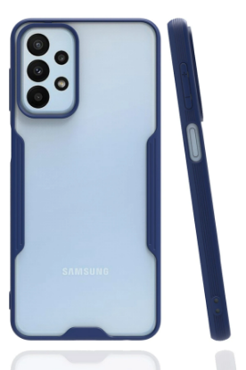 Newface Samsung Galaxy A23 4G Kılıf Platin Silikon - Lacivert resmi