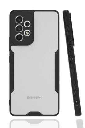 Newface Samsung Galaxy A53 5G Kılıf Platin Silikon - Siyah resmi