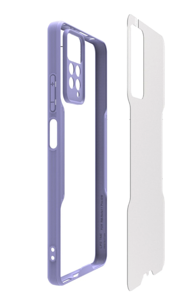Newface Xiaomi Redmi Note 11 Pro Kılıf Platin Silikon - Sarı resmi