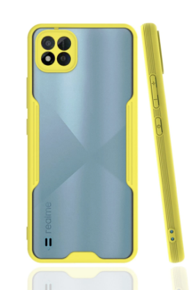 Newface Realme C11 2021 Kılıf Platin Silikon - Sarı resmi