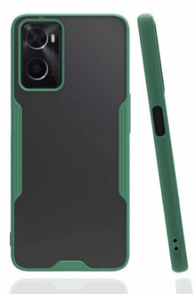 Newface Oppo A96 Kılıf Platin Silikon - Yeşil resmi