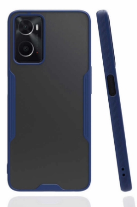 Newface Oppo A96 Kılıf Platin Silikon - Lacivert resmi