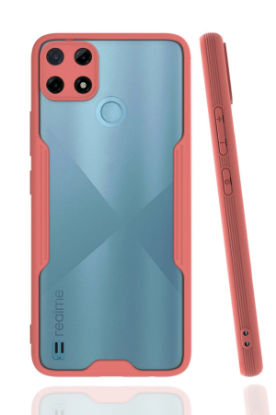 Newface Realme C25Y Kılıf Platin Silikon - Pembe resmi