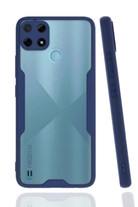 Newface Realme C25Y Kılıf Platin Silikon - Lacivert resmi