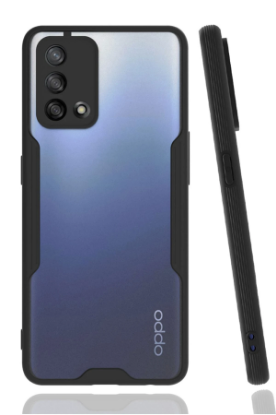 Newface Oppo A74 4G Kılıf Platin Silikon - Siyah resmi