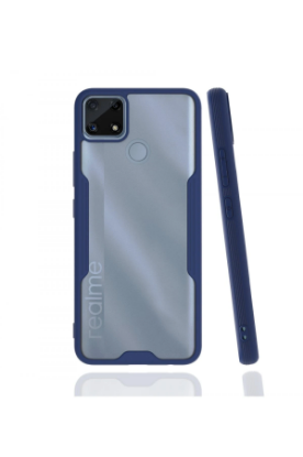 Newface Realme C25 Kılıf Platin Silikon - Lacivert resmi