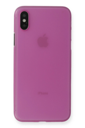 Newface iPhone XS Max Kılıf PP Ultra İnce Kapak - Pembe resmi