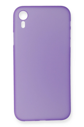 Newface iPhone XR Kılıf PP Ultra İnce Kapak - Mor resmi