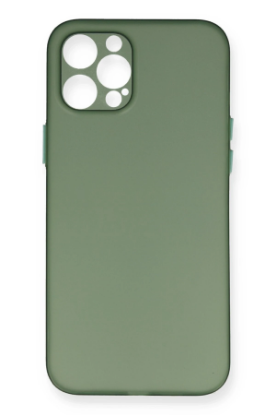 Newface iPhone 12 Pro Kılıf PP Ultra İnce Kapak - Yeşil resmi