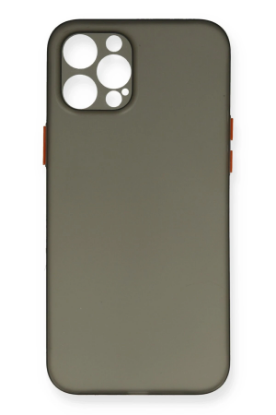 Newface iPhone 12 Pro Max Kılıf PP Ultra İnce Kapak - Gri resmi