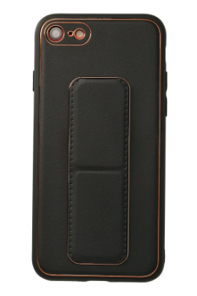 Newface iPhone 7 Kılıf Coco Deri Standlı Kapak - Siyah resmi