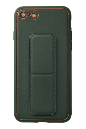 Newface iPhone 7 Kılıf Coco Deri Standlı Kapak - Yeşil resmi