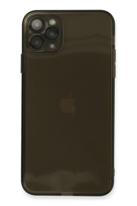 Newface iPhone 11 Pro Max Kılıf Fly Lens Silikon - Siyah resmi