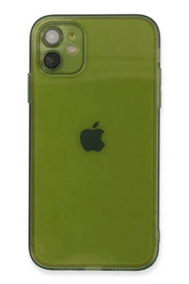 Newface iPhone 12 Kılıf Fly Lens Silikon - Yeşil resmi
