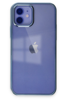 Newface iPhone 12 Kılıf Element Silikon - Mavi resmi