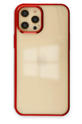 Newface iPhone 12 Pro Max Kılıf Element Silikon - Kırmızı resmi