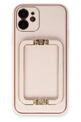 Newface iPhone 12 Kılıf Coco Elit Kapak - Pudra resmi
