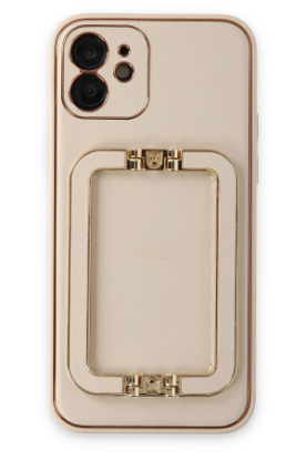 Newface iPhone 12 Kılıf Coco Elit Kapak - Gold resmi