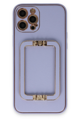 Newface iPhone 12 Pro Kılıf Coco Elit Kapak - Lila resmi