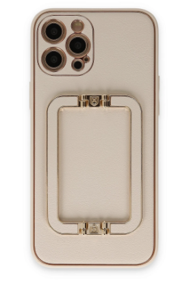 Newface iPhone 12 Pro Kılıf Coco Elit Kapak - Gold resmi
