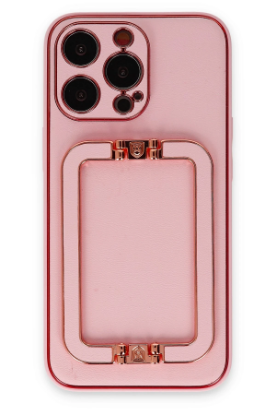 Newface iPhone 13 Pro Max Kılıf Coco Elit Kapak - Pembe resmi
