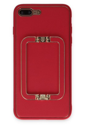 Newface iPhone 7 Plus Kılıf Coco Elit Kapak - Kırmızı resmi