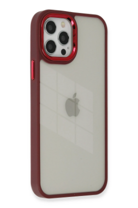 Newface iPhone 12 Pro Max Kılıf Dora Kapak - Kırmızı resmi