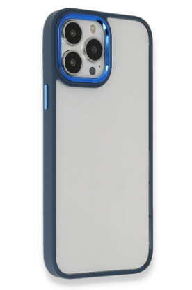 Newface iPhone 13 Pro Kılıf Dora Kapak - Mavi resmi