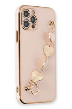Newface iPhone 12 Pro Kılıf Esila Silikon - Pudra resmi
