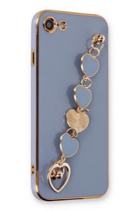 Newface iPhone 7 Kılıf Esila Silikon - Gri resmi