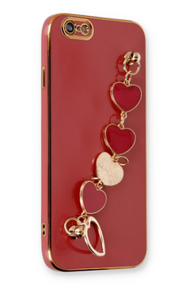 Newface iPhone 6 Kılıf Esila Silikon - Kırmızı resmi