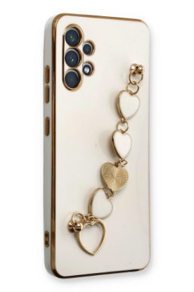 Newface Samsung Galaxy A32 Kılıf Esila Silikon - Beyaz resmi