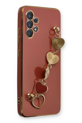 Newface Samsung Galaxy A32 Kılıf Esila Silikon - Kırmızı resmi