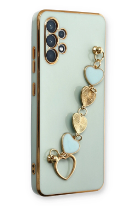 Newface Samsung Galaxy A32 Kılıf Esila Silikon - Su Yeşili resmi