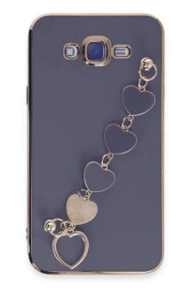 Newface Samsung Galaxy J7 Kılıf Esila Silikon - Gri resmi