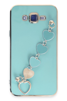 Newface Samsung Galaxy J7 Kılıf Esila Silikon - Su Yeşili resmi