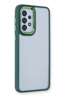 Newface Samsung Galaxy A13 4G Kılıf Dora Kapak - Haki Yeşil resmi