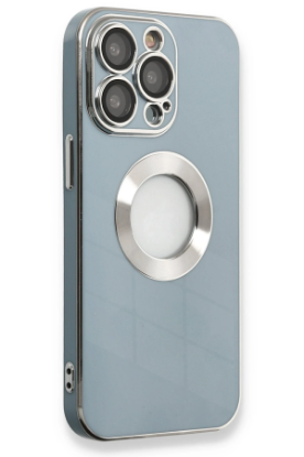 Newface iPhone 13 Pro Max Kılıf Store Silikon - Sierra Blue resmi